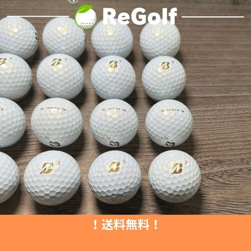 【中古】 ロストボール ブリヂストン ツアーB TOUR B X パール 2024年モデル 20球 Bランク ゴルフボール リゴルフ