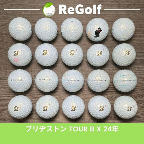 【中古】 ロストボール ブリヂストン ツアーB TOUR B X ピンク 2024年モデル 20球 Cランク ゴルフボール リゴルフ