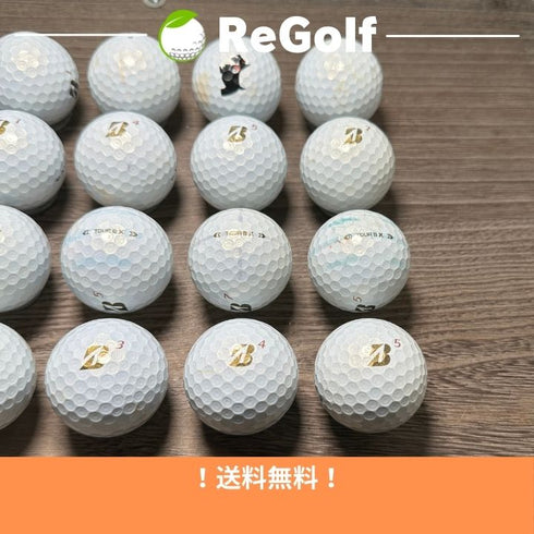 【中古】 ロストボール ブリヂストン ツアーB TOUR B X ピンク 2024年モデル 20球 Cランク ゴルフボール リゴルフ