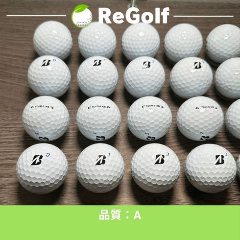 【中古】 ロストボール ブリヂストン ツアーB TOUR B XS ホワイト 2024年モデル 20球 Aランク ゴルフボール リゴルフ