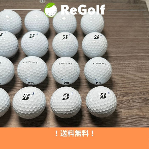 【中古】 ロストボール ブリヂストン ツアーB TOUR B XS ホワイト 2024年モデル 20球 Aランク ゴルフボール リゴルフ