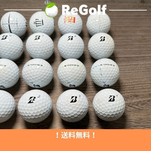 【中古】 ロストボール ブリヂストン ツアーB TOUR B XS ホワイト 2024年モデル 20球 Cランク ゴルフボール リゴルフ