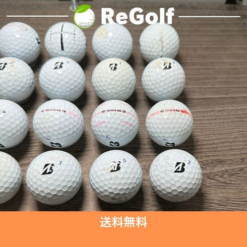 【中古】 ロストボール ブリヂストン ツアーB TOUR B XS ホワイト 2024年モデル 20球 ぉ試ランク ゴルフボール リゴルフ