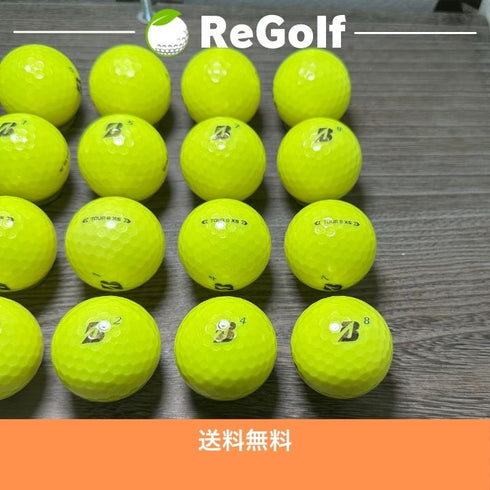 【中古】 ロストボール ブリヂストン ツアーB TOUR B XS イエロー 2024年モデル 20球 Aランク ゴルフボール リゴルフ