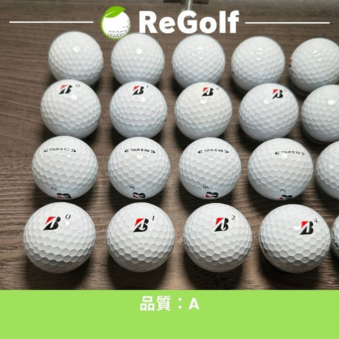 【中古】 ロストボール ブリヂストン ツアーB TOUR B XS ホワイト 2024年モデル 20球 Aランク ゴルフボール リゴルフ