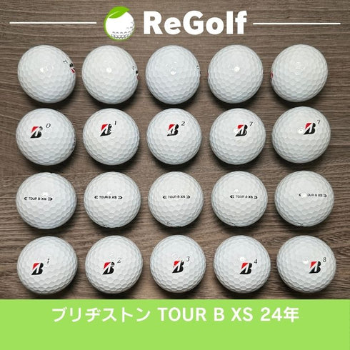 【中古】 ロストボール ブリヂストン ツアーB TOUR B XS コーポレートカラー 2024年モデル 20球 Bランク ゴルフボール リゴルフ