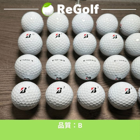 【中古】 ロストボール ブリヂストン ツアーB TOUR B XS コーポレートカラー 2024年モデル 20球 Bランク ゴルフボール リゴルフ