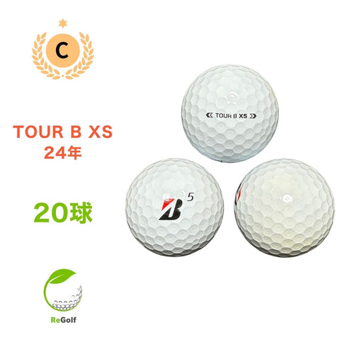 【中古】 ロストボール ブリヂストン ツアーB TOUR B XS コーポレートカラー 2024年モデル 20球 Cランク ゴルフボール リゴルフ