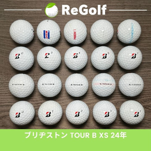 【中古】 ロストボール ブリヂストン ツアーB TOUR B XS コーポレートカラー 2024年モデル 20球 Cランク ゴルフボール リゴルフ