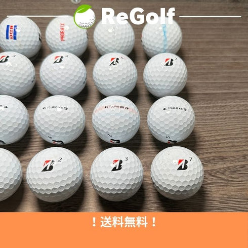 【中古】 ロストボール ブリヂストン ツアーB TOUR B XS コーポレートカラー 2024年モデル 20球 Cランク ゴルフボール リゴルフ