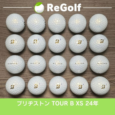 【中古】 ロストボール ブリヂストン ツアーB TOUR B XS パール 2024年モデル 20球 Aランク ゴルフボール リゴルフ
