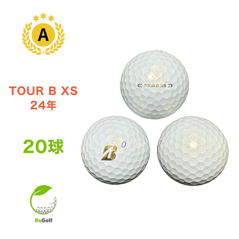 【中古】 ロストボール ブリヂストン ツアーB TOUR B XS パール 2024年モデル 20球 Aランク ゴルフボール リゴルフ