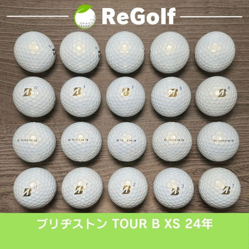【中古】 ロストボール ブリヂストン ツアーB TOUR B XS パール 2024年モデル 20球 Bランク ゴルフボール リゴルフ