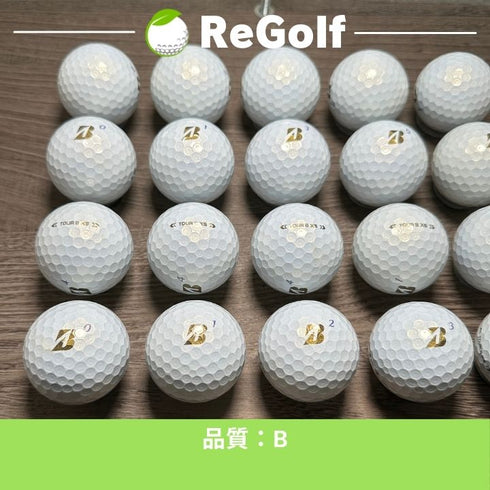 【中古】 ロストボール ブリヂストン ツアーB TOUR B XS パール 2024年モデル 20球 Bランク ゴルフボール リゴルフ