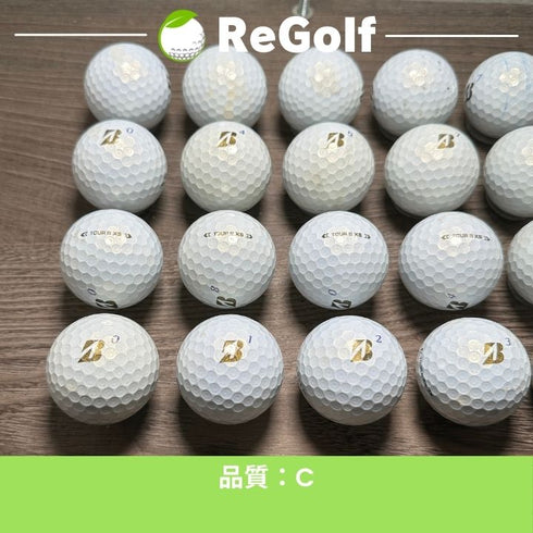 【中古】 ロストボール ブリヂストン ツアーB TOUR B XS パール 2024年モデル 20球 Cランク ゴルフボール リゴルフ