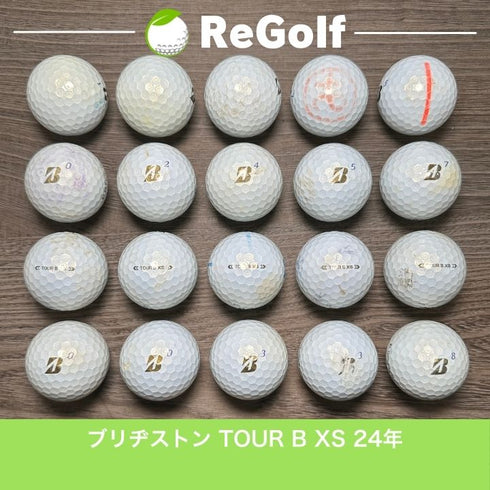 【中古】 ロストボール ブリヂストン ツアーB TOUR B XS パール 2024年モデル 20球 ぉ試ランク ゴルフボール リゴルフ