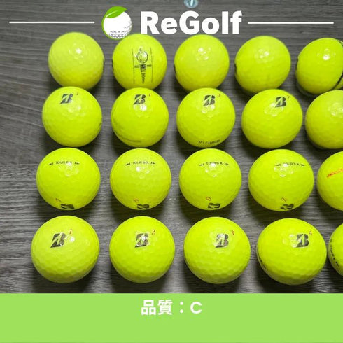 ロストボール ブリヂストン ツアーB TOUR B X イエロー 2022年モデル 20球 Cランク ゴルフボール