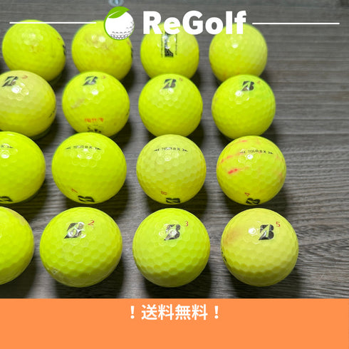 ロストボール ブリヂストン ツアーB TOUR B X イエロー 2022年モデル 20球 ぉ試ランク ゴルフボール