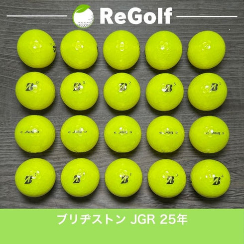 【中古】 ロストボール ブリヂストン ツアーB TOUR B JGR イエロー 2025年モデル 20球 Aランク ゴルフボール リゴルフ
