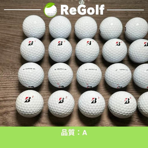 【中古】 ロストボール ブリヂストン ツアーB TOUR B X コーポレートカラー 2022年モデル 20球 Aランク ゴルフボール リゴルフ