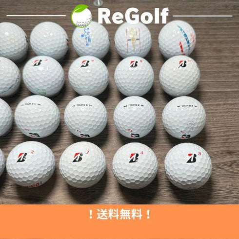 ロストボール ブリヂストン ツアーB TOUR B X コーポレートカラー 2022年モデル 20球 Cランク ゴルフボール
