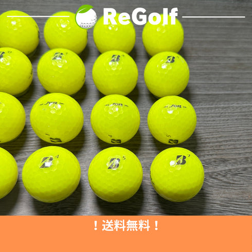 【中古】 ロストボール ブリヂストン ツアーB TOUR B JGR イエロー 2023年モデル 20球 Bランク ゴルフボール リゴルフ