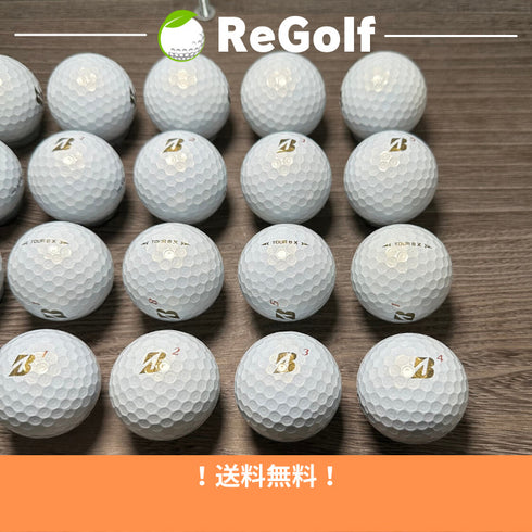 【中古】 ロストボール ブリヂストン ツアーB TOUR B X パール 2022年モデル 20球 Aランク ゴルフボール リゴルフ