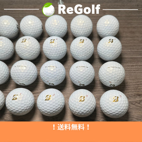 【中古】 ロストボール ブリヂストン ツアーB TOUR B X パール 2022年モデル 20球 Bランク ゴルフボール リゴルフ