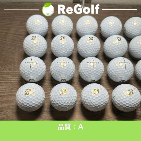 【中古】 ロストボール ブリヂストン スーパー ストレート パール 2025年モデル 20球 Aランク ゴルフボール リゴルフ