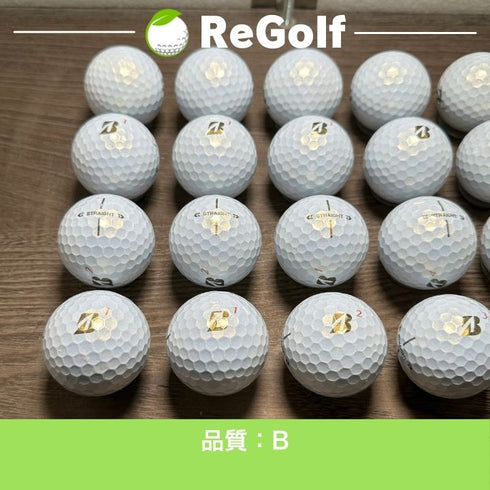 【中古】 ロストボール ブリヂストン スーパー ストレート パール 2025年モデル 20球 Bランク ゴルフボール リゴルフ