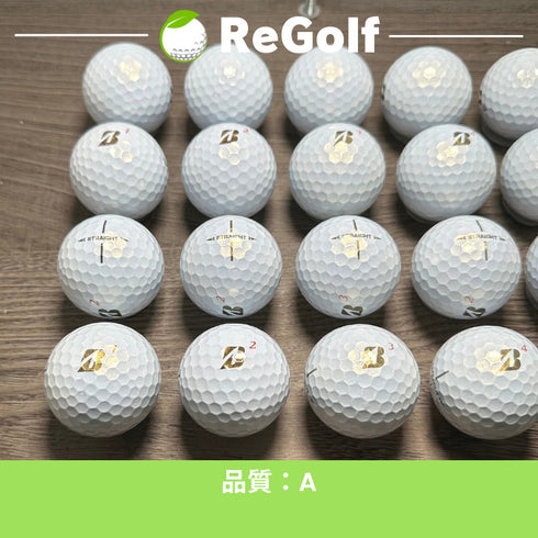 【中古】 ロストボール ブリヂストン スーパー ストレート パール 2023年モデル 20球 Aランク ゴルフボール リゴルフ