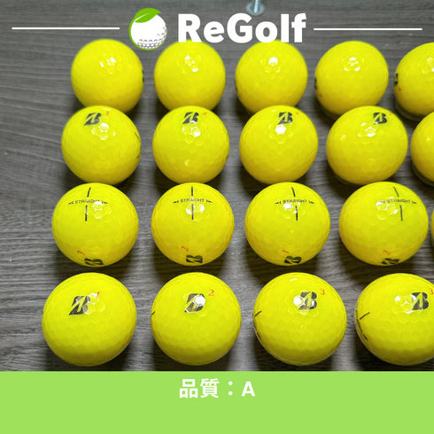 【中古】 ロストボール ブリヂストン スーパー ストレート イエロー 2023年モデル 20球 Aランク ゴルフボール リゴルフ