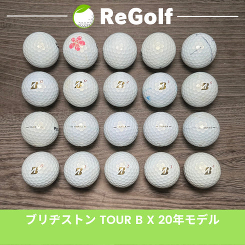 【中古】 ロストボール ブリヂストン ツアーB TOUR B X パール 2020年モデル 20球 Cランク ゴルフボール リゴルフ