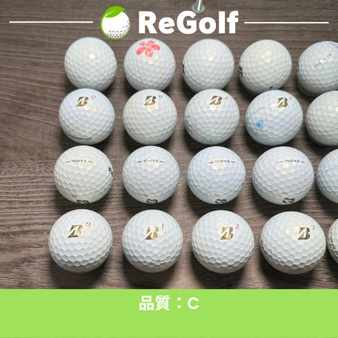 【中古】 ロストボール ブリヂストン ツアーB TOUR B X パール 2020年モデル 20球 Cランク ゴルフボール リゴルフ