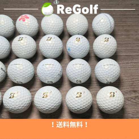 【中古】 ロストボール ブリヂストン ツアーB TOUR B X パール 2020年モデル 20球 Cランク ゴルフボール リゴルフ
