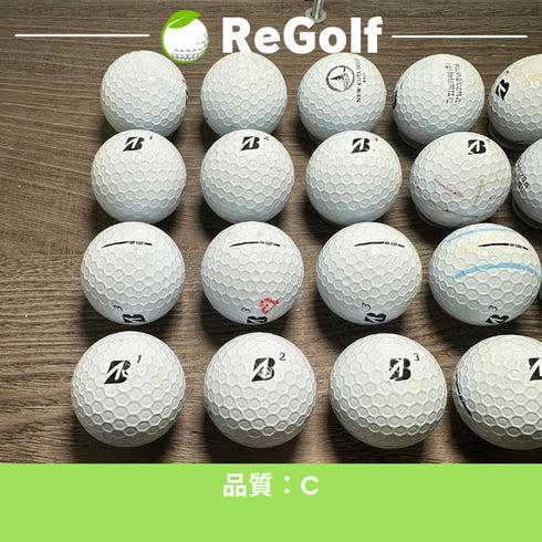 【中古】 ロストボール ブリヂストン e12 ホワイト 年式混合 20球 Cランク ゴルフボール リゴルフ