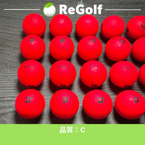 【中古】 ロストボール ブリヂストン e12 マット レッド 年式混合 20球 Cランク ゴルフボール リゴルフ