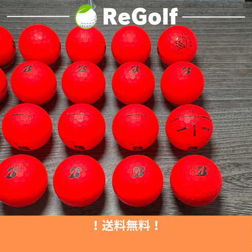 【中古】 ロストボール ブリヂストン e12 マット レッド 年式混合 20球 Cランク ゴルフボール リゴルフ