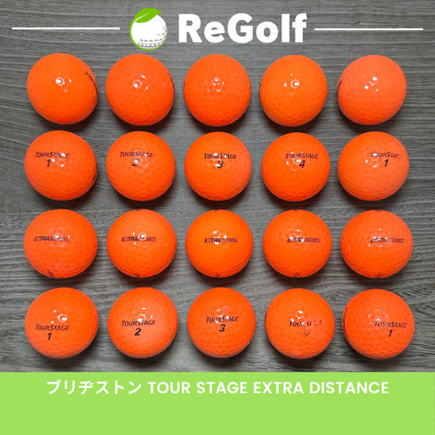 【中古】 ロストボール ツアーステージ エクストラディスタンス オレンジ 20球 ぉ試ランク ゴルフボール リゴルフ