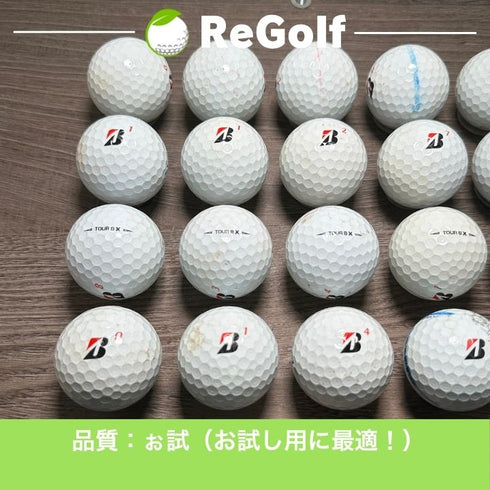 【中古】 ロストボール ブリヂストン ツアーB TOUR B X ホワイト コーポレートカラー 2020年以下混合 20球 ぉ試ランク ゴルフボール リゴルフ