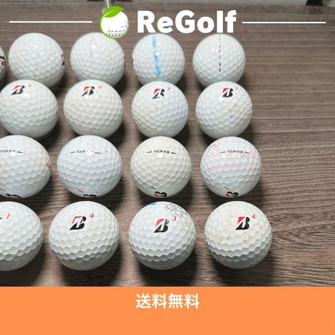 【中古】 ロストボール ブリヂストン ツアーB TOUR B X ホワイト コーポレートカラー 2020年以下混合 20球 ぉ試ランク ゴルフボール リゴルフ
