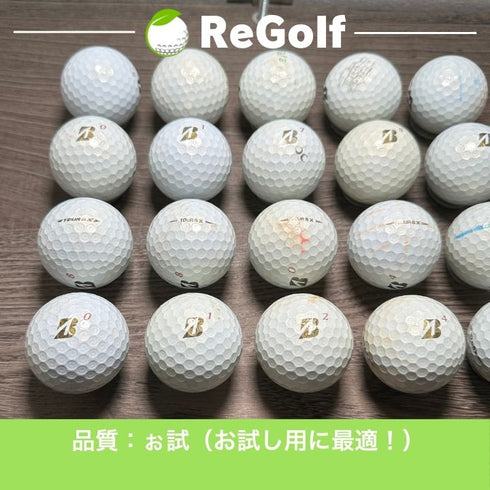 【中古】 ロストボール ブリヂストン ツアーB TOUR B X パール 2020年以下混合 20球 ぉ試ランク ゴルフボール リゴルフ