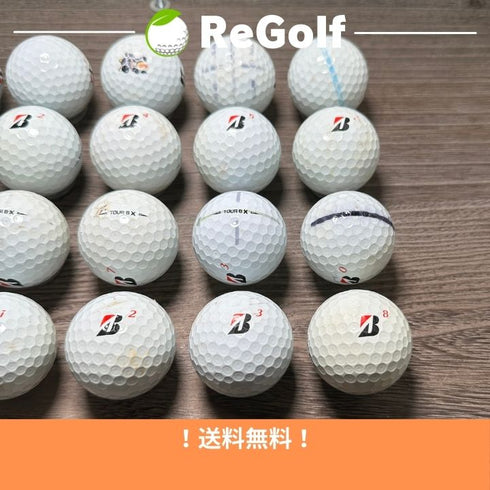 【中古】 ロストボール ブリヂストン ツアーB TOUR B X コーポレートカラー 2020年モデル 20球 ACランク ゴルフボール リゴルフ