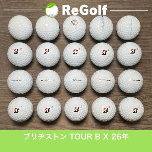 ロストボール ブリヂストン ツアーB TOUR B X コーポレートカラー 2026年モデル 20球 Cランク ゴルフボール