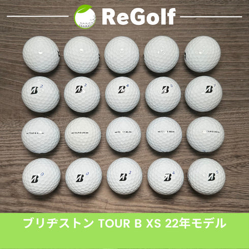 【中古】 ロストボール ブリヂストン ツアーB TOUR B XS ホワイト 2022年モデル 20球 Aランク ゴルフボール リゴルフ