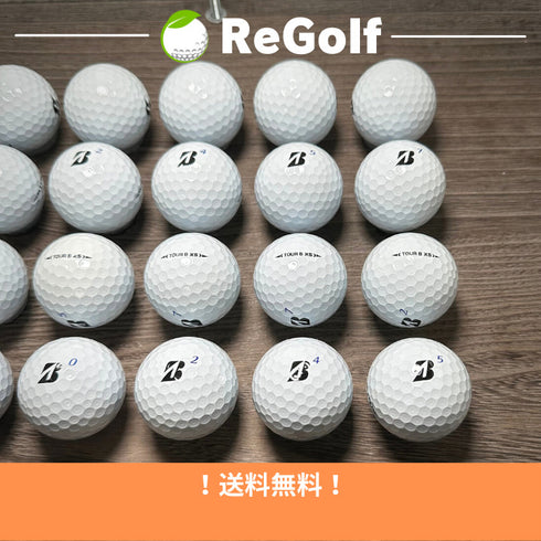 【中古】 ロストボール ブリヂストン ツアーB TOUR B XS ホワイト 2022年モデル 20球 Aランク ゴルフボール リゴルフ