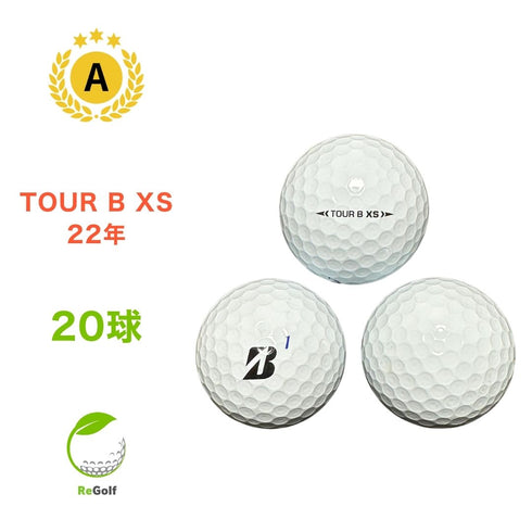 【中古】 ロストボール ブリヂストン ツアーB TOUR B XS ホワイト 2022年モデル 20球 Aランク ゴルフボール リゴルフ