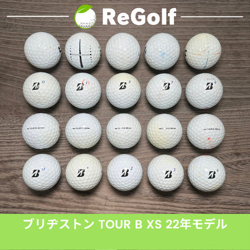 【中古】 ロストボール ブリヂストン ツアーB TOUR B XS ホワイト 2022年モデル 20球 ぉ試ランク ゴルフボール リゴルフ