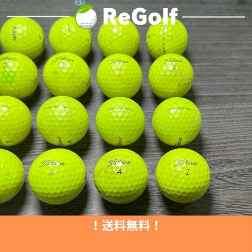【中古】 ロストボール タイトリスト AVX イエロー 2020年モデル 20球 ぉ試ランク ゴルフボール リゴルフ
