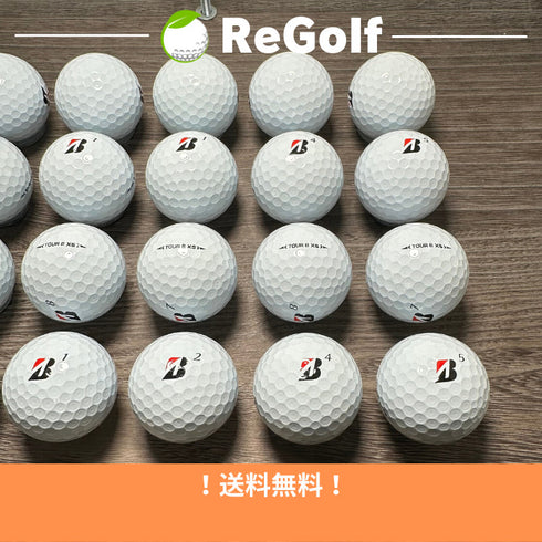 【中古】 ロストボール ブリヂストン ツアーB TOUR B XS コーポレートカラー 2022年モデル 20球 Aランク ゴルフボール リゴルフ